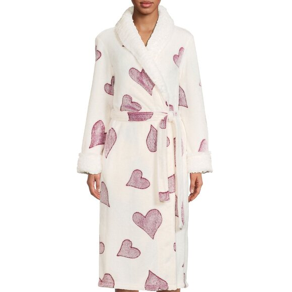 Secret Treasures Other - NWT: Secret Treasures Purple Hearts Plush Robe  Size XL